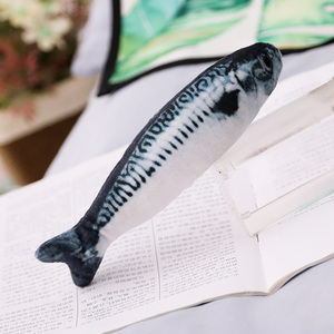 Wholesale 4 Styles Simulation Fish Cat Toy Real Printed Plush Fish Pet Toy Interactive <strong>Kitten</strong> Chew Toy Filled With Catnip - Product Image 5