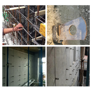 Attaches murales de coffrage en aluminium Zhenxiang avec boulon plat boulon d'ancrage support de Waler coffrage en béton attaches de câble - Product Image 2