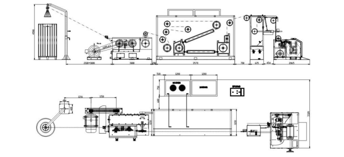 automatic wire drawing machine straight line For cable making wire drawing machine