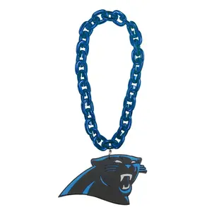 Individuelles Großhandelsteams Loge 3D EVA Schaumstoff-Halsband Carolina Panthers übergroße Lüfterkette-Halsband