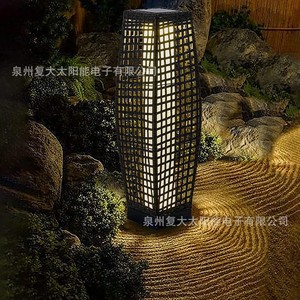Lámpara Solar de Jardín de Mimbre de 60 cm, LED, Exterior, Impermeable, de Pie, para Patio, Jardín, Hotel, Decoración - Product Image 1