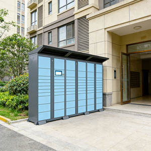 Casillero Inteligente para Paquetes Xinju OEM con Software y Multi-idioma |   Gabinete de Entrega de Paquetes Grandes con Iluminación para Uso en Exteriores - Product Image 4