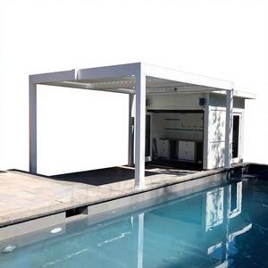 ศาลาพักผ่อนกลางแจ้งแบบไบโอคลามาติกพร้อมหลังคาอะลูมิเนียมปรับได้ด้วยมอเตอร์  ระบบเปิด-ปิดอัตโนมัติ  พร้อมไฟ LED - Product Image 1