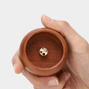 CHENLANG 实木手工制作圆形香炉香烛架烟灰收集器芳香环保型适合家庭冥想禅修空间 - Product Image 3