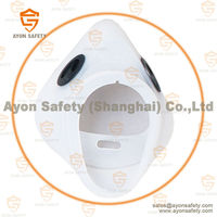 Masque à gaz à cône intégral super professionnel en silicone avec fonction flexible de surface dure pour les pompiers et la protection chimique