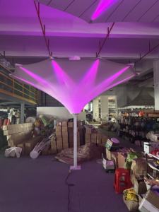 <span class=keywords><strong>Parasol</strong></span> Tulipe <span class=keywords><strong>Électrique</strong></span> Léger en Aluminium avec Cadre, Imperméable et Éclairage LED, Idéal pour Jardin, Piscine et Mobilier d'<span class=keywords><strong>Extérieur</strong></span> Résistant - Product Image 4