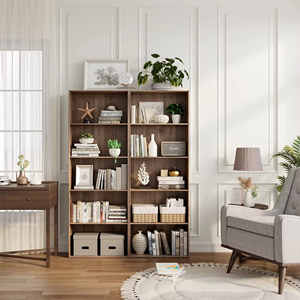 Librería Moderna Convertible <span class=keywords><strong>de</strong></span> Madera HiKUYA con Ruedas para Sala <span class=keywords><strong>de</strong></span> Estar, Dormitorio, Escuela y Librerías - Product Image 5