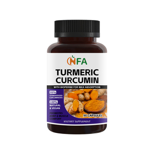 Cápsulas de Cúrcuma y Curcumina de Marca Privada con Extracto de Cúrcuma, Apoya la Función Cognitiva, Apoya la Salud de las Articulaciones - Product Image 1