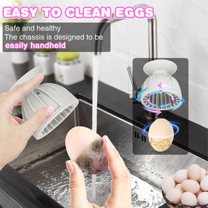 Limpiador de cepillos de silicona para huevos, depurador para huevos frescos, herramienta de lavado de huevos multiusos reutilizable, elimina el gallinero Nasties - Product Image 4