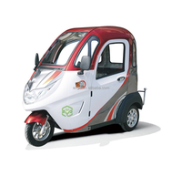 Nouvelle voiture électrique domestique mini à basse vitesse EV-GO, carrosserie fermée, 1500W, 60V, capacité de charge 230KG, capacité de transport 3 personnes, vitesse 30-50km/h