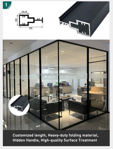 กระจกสองชั้นสำหรับโปรไฟล์ประตูสำนักงาน<span class=keywords><strong>65</strong></span>แบบบาง - Product Image 6