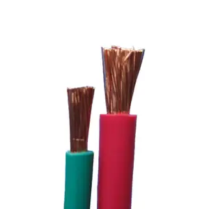 Cable eléctrico de potencia de cobre sólido de Color de chaqueta personalizado 1,5mm 2,5mm 4mm 6mm