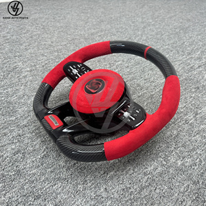 Volant sport 3 branches en fibre de carbone pour G-Class W464 G63 G500 2019-2024, finition brillante sergé, suède personnalisé - Product Image 3
