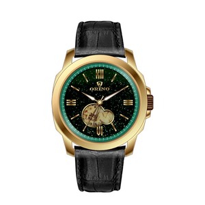 De alta calidad de piedras preciosas de moda Dial esqueleto hombre reloj mecánico automático - Product Image 1