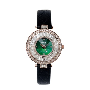 Nuevo Reloj Elegante de Alta Calidad para Niñas - Reloj de Cuarzo con Correa de Cuero con Incrustaciones de Diamantes de Lujo - Product Image 1