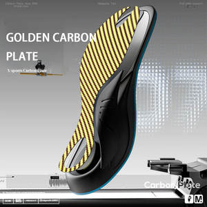 Rave Reviews Plantilla de placa de fibra de carbono dorada Soporte de arco Mayor resistencia Dureza Elasticidad Almohadilla de zapato <span class=keywords><strong>para</strong></span> deportes de alta intensidad - Product Image 2