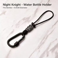 Mousqueton multifonctionnel en paracorde pour bouteille d'eau, clip de suspension en corde tressée pour sac à dos, équipement de plein air pour la randonnée et les voyages