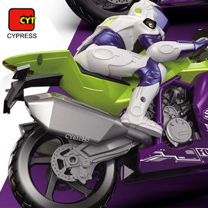 Nouveaux jouets de moto cascadeurs rotatifs télécommandés 2.4G à venir avec lumière <span class=keywords><strong>et</strong></span> son pour les enfants - Product Image 3