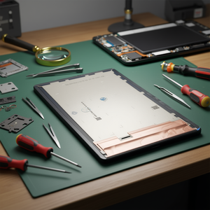 Schermo di ricambio senza cornice nero per Samsung Galaxy Tab A7 10.4, modello T500 Wifi - Product Image 3