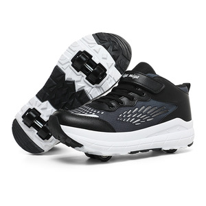 Chaussures de roller pour enfants, baskets de sport à roulettes pour garçons et filles, unisexe - Product Image 5