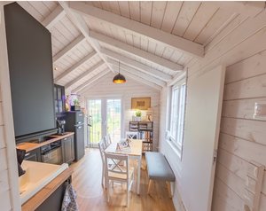 Cấu trúc bằng gỗ đúc sẵn cabin nhỏ nhà CONTAINER phong cách hiện đại với sân thượng Granny phẳng cho thuê phẳng - Product Image 2