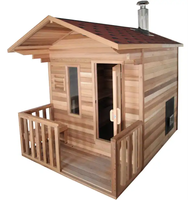 Sauna de Madera de Cedro Rojo Moderna de Alta Gama, para Uso en Apartamentos, con Calentadores Personalizables y Control por Computadora, Superventas
