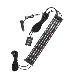 ไฟ LED RGB สำหรับตกแต่งใต้ท้องรถยนต์ ควบคุมผ่านแอพ 12V แผงวงจรสีดำ ติดตั้งง่าย - Product Image 1
