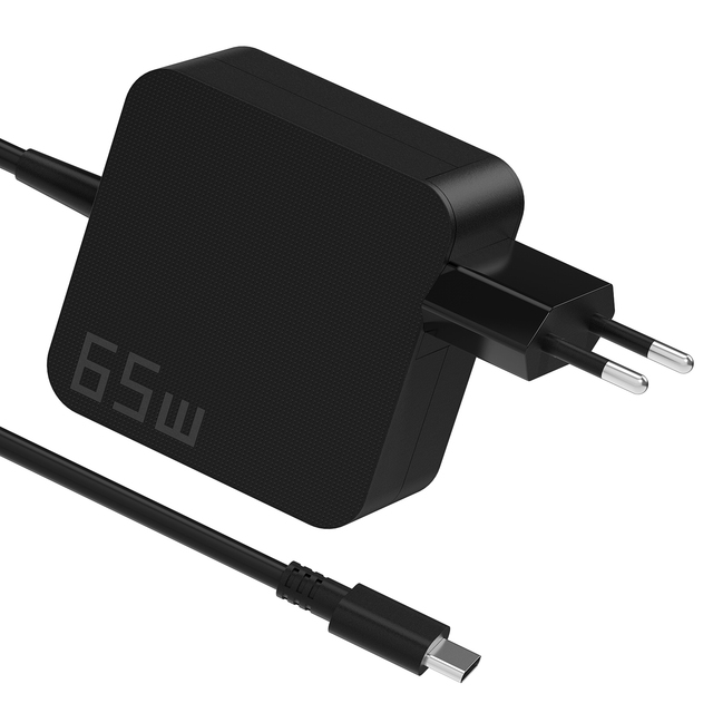65W GaN Laptop Charger Universal Type C USB-C Power Supply Replacement AC Adapter for Asus Lenovo Dell HP Macbook