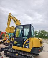 Excavator Crawler Komatsu PC56-7 Bekas 5600kg Mini Digger Asli Jepang untuk Konstruksi dan Lanskap