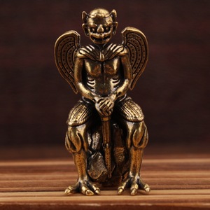 Figura Decorativa de Latón del <span class=keywords><strong>Rey</strong></span> Demonio, Estilo Vintage, Artesanía Creativa para Decoración del Hogar u Oficina, Venta al Por Mayor - Product Image 1