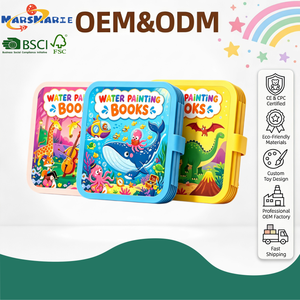 Livre de coloriage et de <span class=keywords><strong>dessin</strong></span> <span class=keywords><strong>à</strong></span> l'eau magique pour enfants, thèmes Forêt, Dinosaures et Océan, couverture rigide, apprentissage précoce - Product Image 1