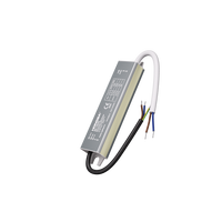 Fuente de Alimentación LED Conmutable de 30W 12V 24V IP67 Impermeable Ultra Delgada de Aluminio para Tiras de Luz LED, Controlador LED de Voltaje Constante