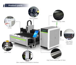 Máquina de Corte por Láser de Fibra CNC 3015 con Placa de Trabajo 3015 1325 4015 4020 6015 6020 - Product Image 6