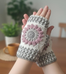 Custom Crochet Granny Square <b>Scarf</b> <b>Hat</b> <b>and</b> Glove <b>Set</b> Handmade Knit Winter Accessory Gift for <b>Women</b> - Product Image 2
