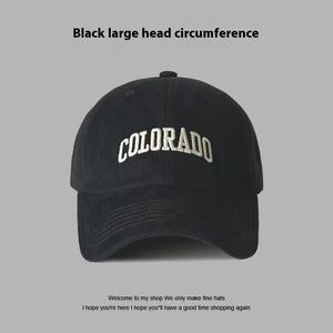 หมวกเบสบอลปักลายใหม่สำหรับผู้หญิงและผู้ชาย, หมวกเบสบอลปักลายแบบแข็งทรงเส้นรอบวงศีรษะขนาดใหญ่สำหรับฤดูใบไม้ผลิฤดูหนาวสำหรับผู้ชาย - Product Image 6