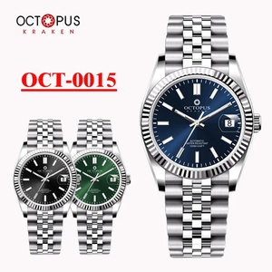 Montre mécanique pour homme Octopus 36 mm en acier inoxydable PT5000/SW200, mouvement automatique, étanche 100 m, montre-bracelet de luxe tendance - Product Image 6