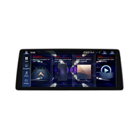 Radio Mobil Dashboard 4G Multimedia Qualcomm Android GPS Layar Terpisah 360 CarPlay dengan Bingkai Aluminium Super Tipis 12,8 inci untuk BMW