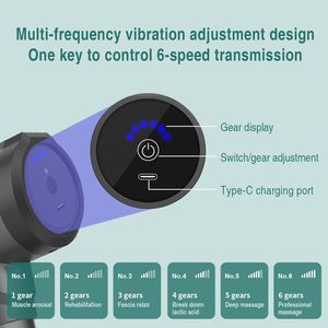 Pistola de masaje muscular de tejido profundo profesional TAHATH Wholesale, pistola de fascia para gimnasio y fitness - Product Image 3
