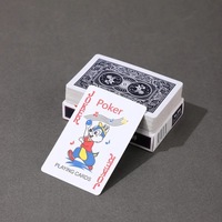 Neue Maßgefertigte Personalisierte Luxuriöse Umweltfreundliche Plastik-Pokerkarten Glatte Wasserfeste Schwarze Spielkarten Goldplattierte Langlebige Poker-Decks