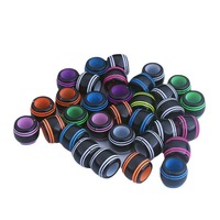 1 sac de perles acryliques colorées à gros trous, faites à la main, pour tresses, bijoux et accessoires de coiffure pour filles, Yiwu