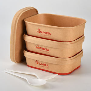 Bol à salade en papier empilable, personnalisé, imprimé, de qualité alimentaire, écologique, jetable, résistant aux fuites, avec doublure en PE durable, pour les collations - Product Image 4