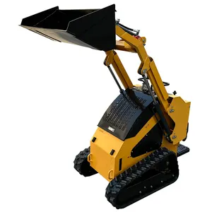 Mini Skid Steer Loader For Tunneling With Lawn Aerator Attachments