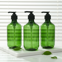 Bouteilles de lotion pour le corps écologiques personnalisées de 500 ml, avec pompe pulvérisatrice, impression sérigraphique, emballage d'échantillons, nettoyant pour le visage, shampoing