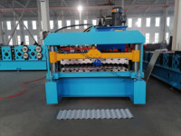 Machine de formage de carreaux de sol en acier entièrement automatique, machine de fabrication de tôles de sol ondulées avec engrenages, fournisseur chinois