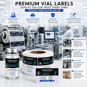 Etichette Personalizzate Gratuite per Flaconi 2ml 3ml 10ml, Adesivi Olografici Impermeabili Ecologici con Strato Grattabile per Medicinali - Product Image 6