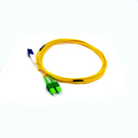 Cordon de brassage fibre optique Unionfiber OEM/ODM SC vers LC Duplex Monomode OS2 SM LSZH 3mm 2m 5m
