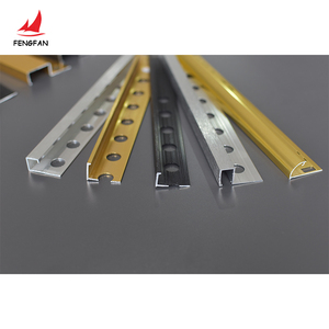 Fengfan a forma di V parete di rivestimento <span class=keywords><strong>per</strong></span> <span class=keywords><strong>piastrelle</strong></span> ad angolo oro cromato ceramica alluminio flessibile <span class=keywords><strong>per</strong></span> pavimento bordo ondulato - Product Image 4