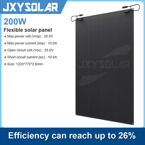 Panneau solaire flexible 200 Watt 20 Volt à coller avec adhésif, installation facile pour toit de yacht - Product Image 2