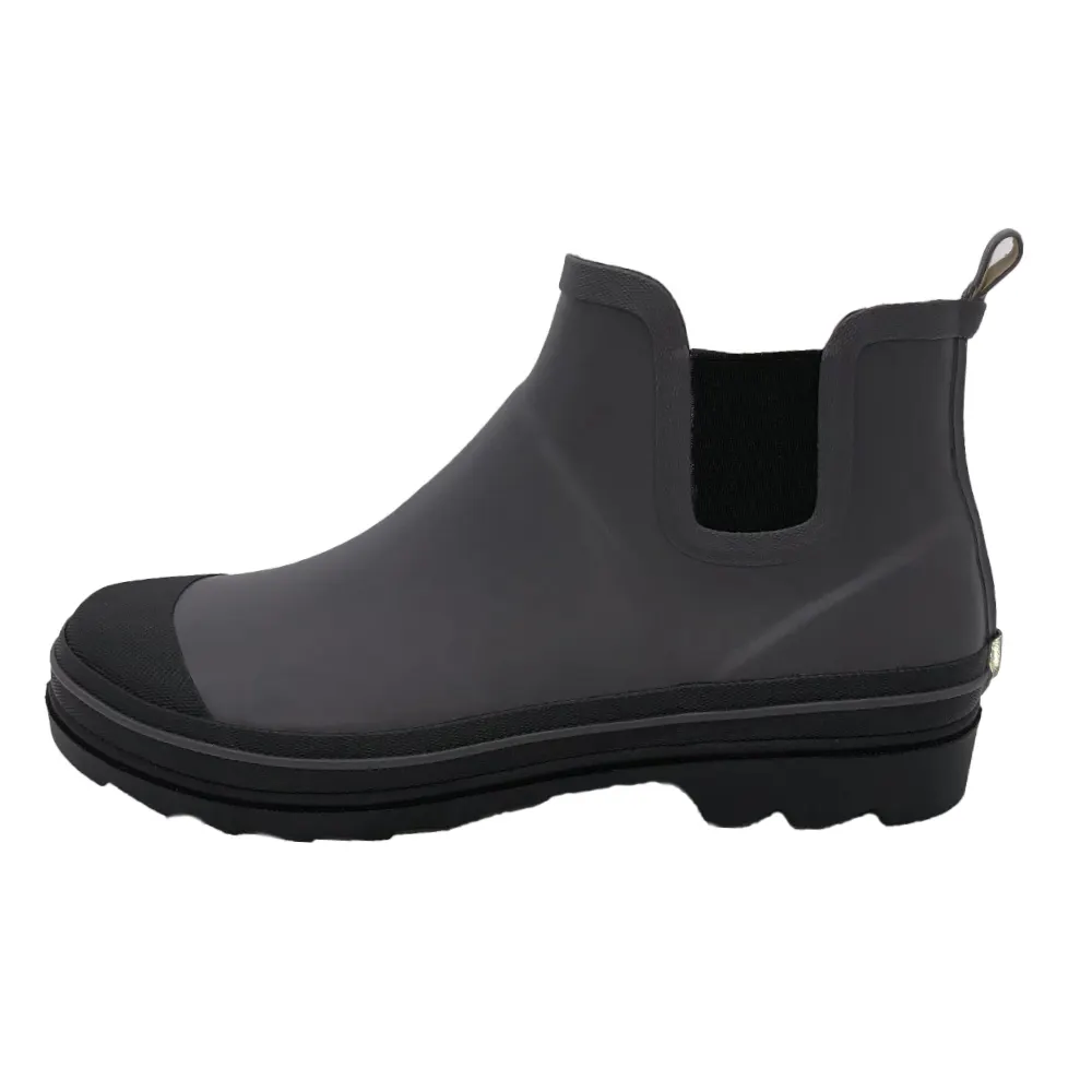 Oem Customized Classic Matte Ankle Low Cut Fashion Ladies Rubber Rain Boots Manufacturer For Men