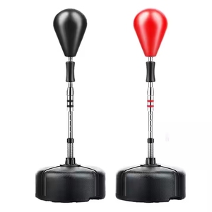 Sac de frappe de boxe OEM réglable en hauteur, cible de réflexe de boxe solide, grande base, ballon de vitesse <span class=keywords><strong>avec</strong></span> ventouses B - Product Image 1